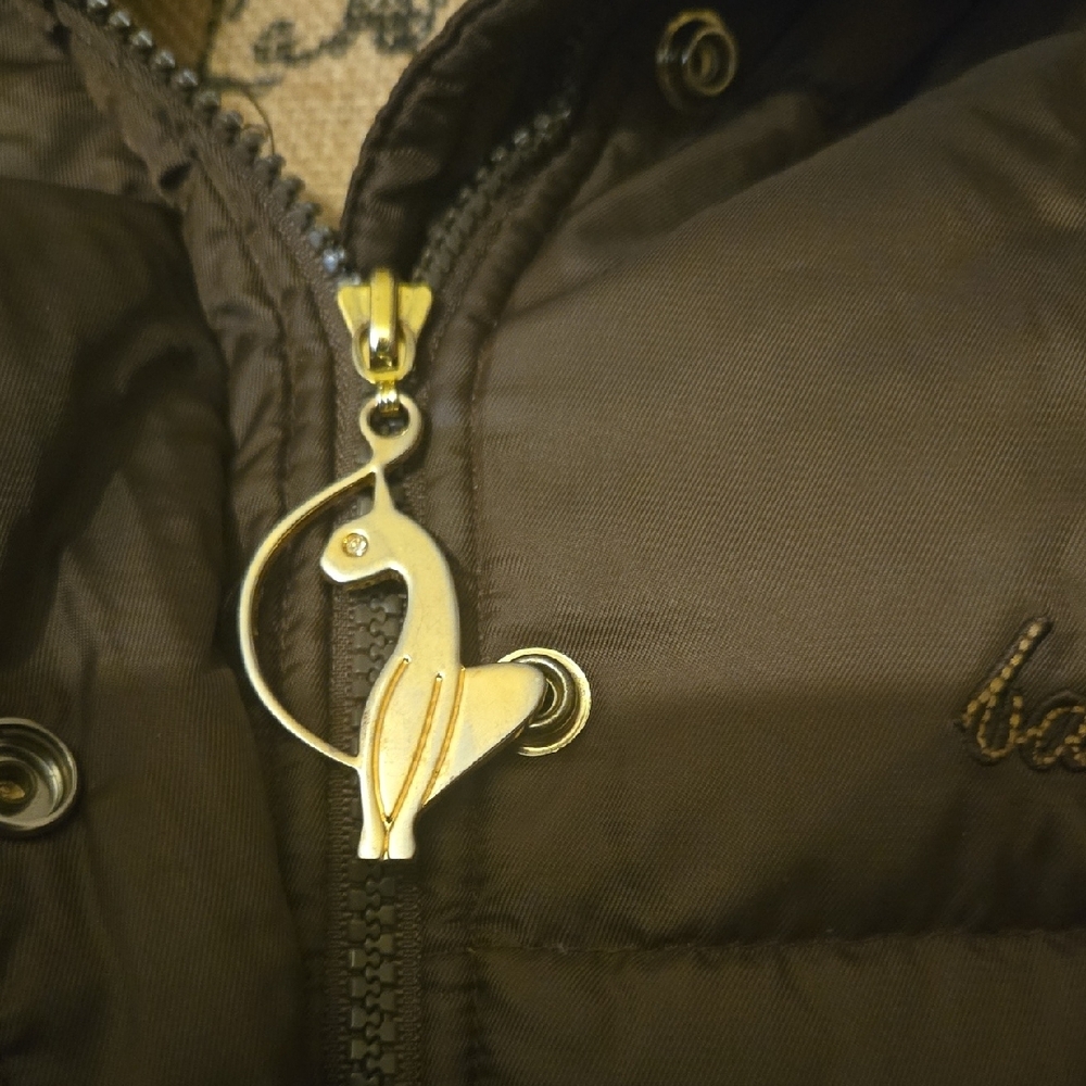 Baby Phat Chocolate Puffer Jacket with Fur Hood - Picture 5 of 14